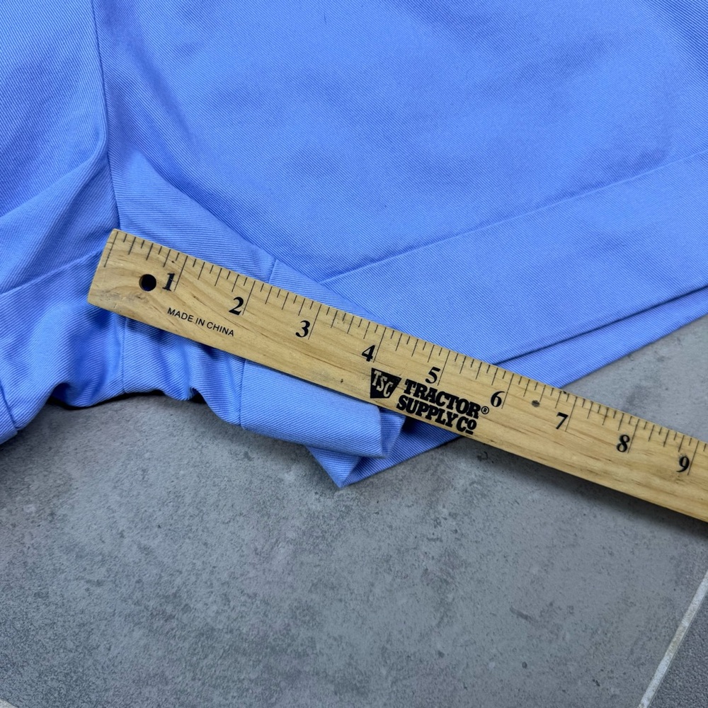J.Crew Factory Women’s pleated high rise blue cotton shorts size 12 - Picture 5 of 10